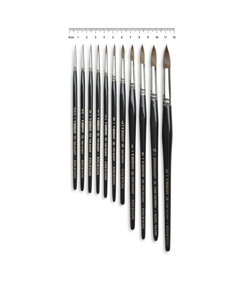 18-100-Set-Pinela-Rembrandt-Pure-Kolinsky-Art&Colour-Royal-Talens-Scale-1
