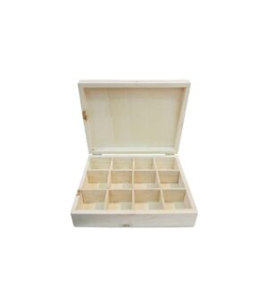 Wooden box with 9 compartments