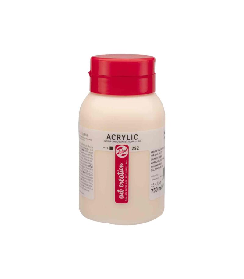 292-NAPLES YELLOW RED LT.--750ml-Acrylic Colour-Talens Art Creation-Royal Talens-Art&Colour-