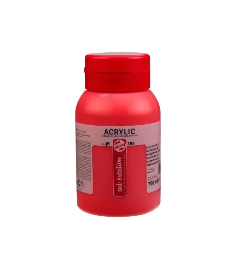 398-NAPHTHOL RED LIGHT--750ml-Acrylic Colour-Talens Art Creation-Royal Talens-Art&Colour-