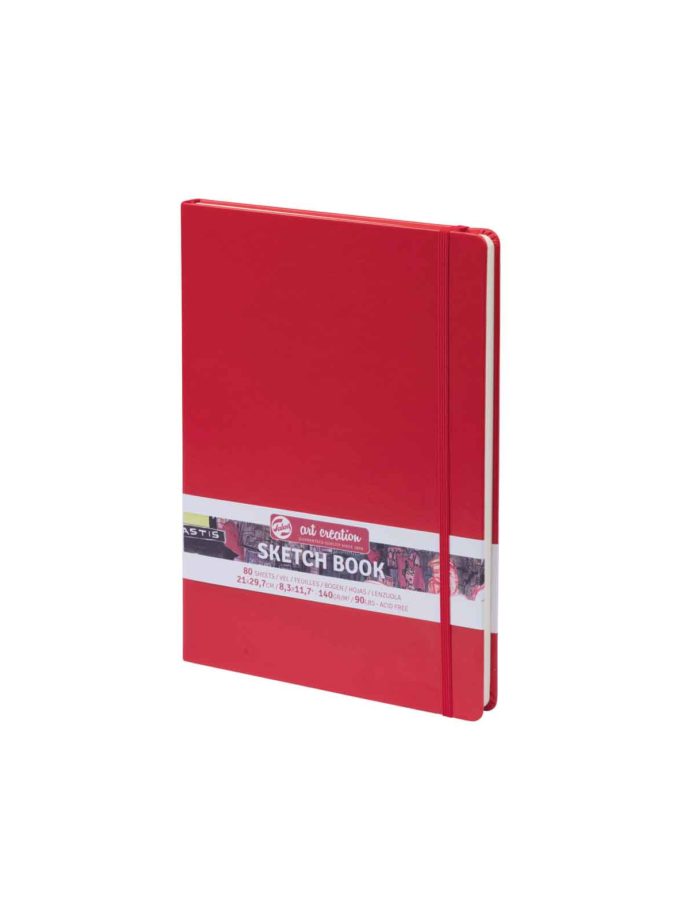 Sketchbook Art Creation Red A4