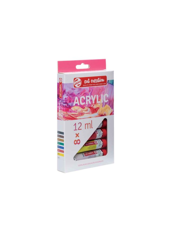Set of 8 Acrylics Art Creation 12ml Talens