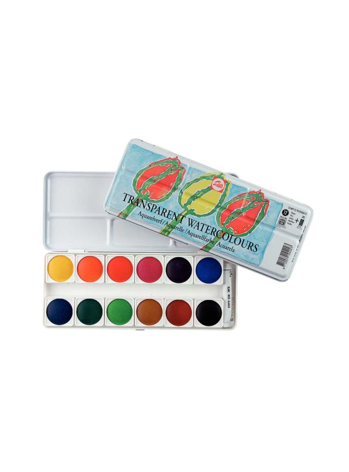 Set 12 Transparent Watercolours Talens