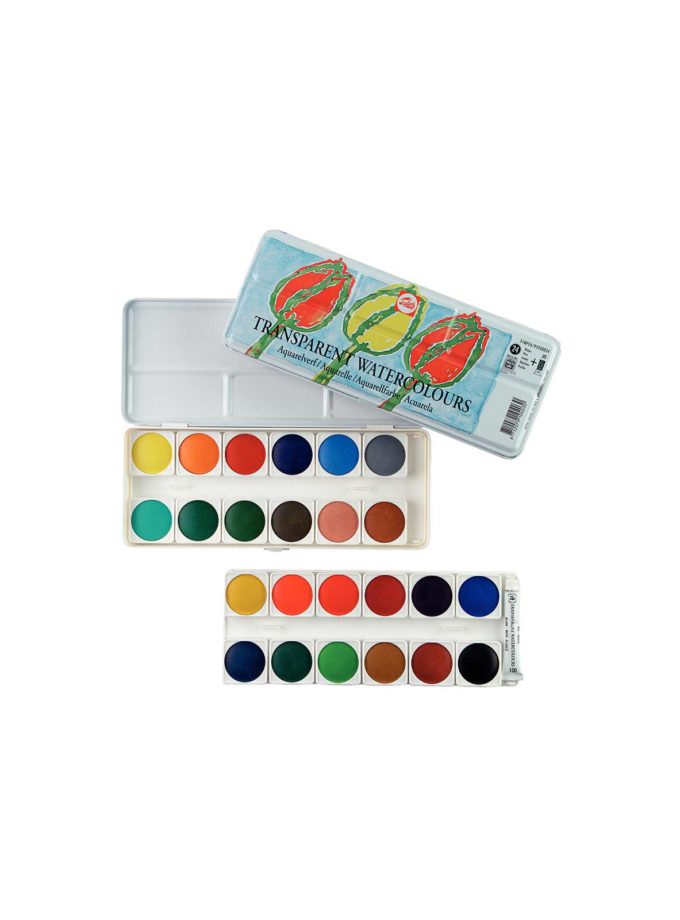 Set 24 Transparent Watercolours Talens