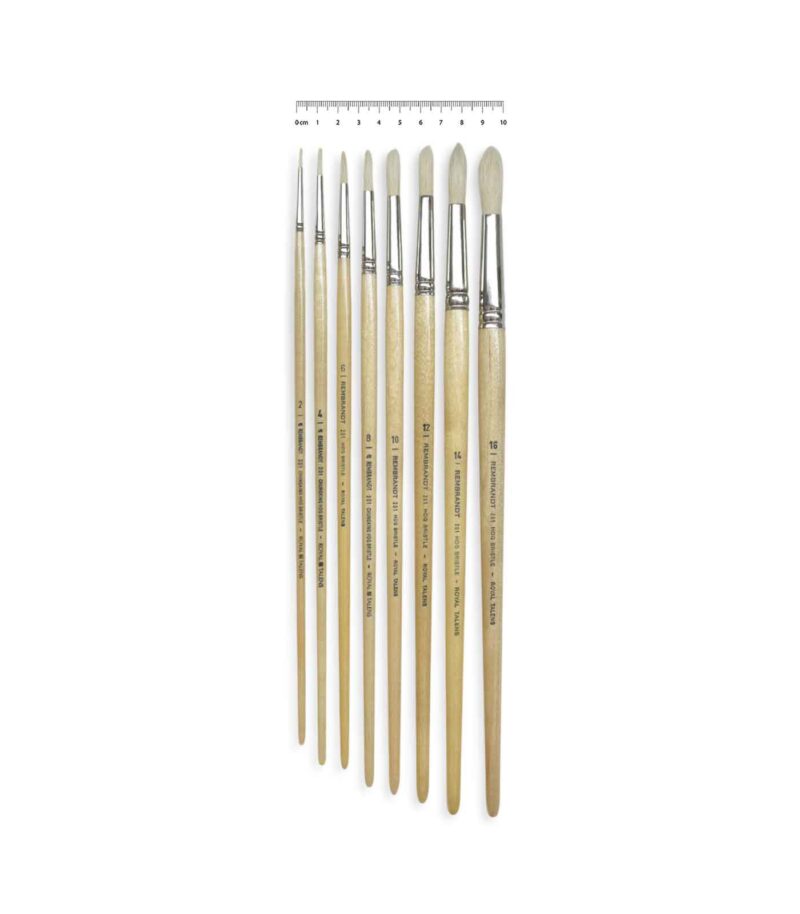 18-201-Set-Pinela-Rembrandt-Hog-Bristle-Royal-Talens-Art&Colour-Scale-1