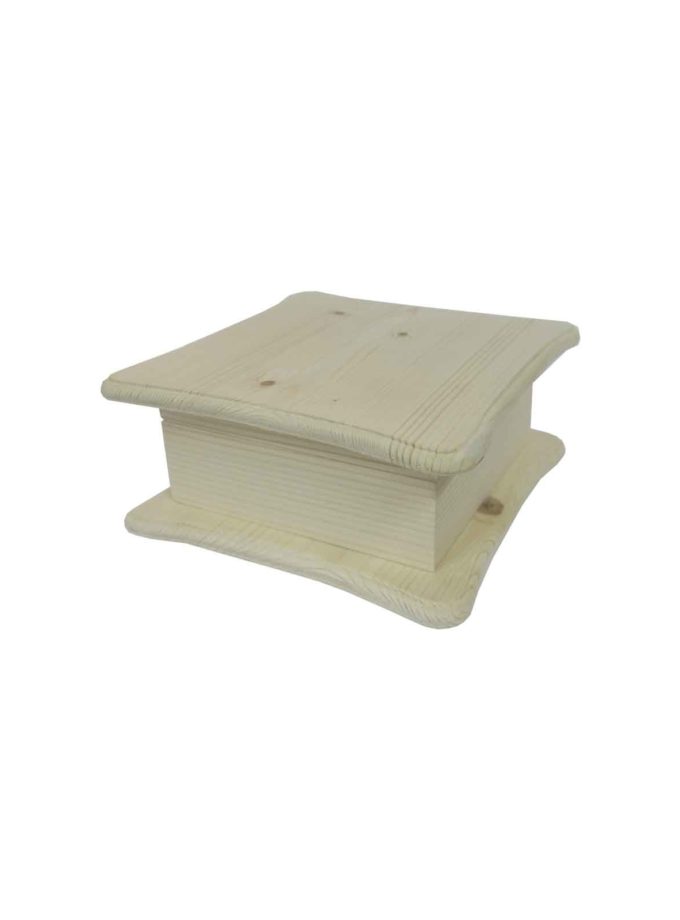 Wooden Square Box with base
