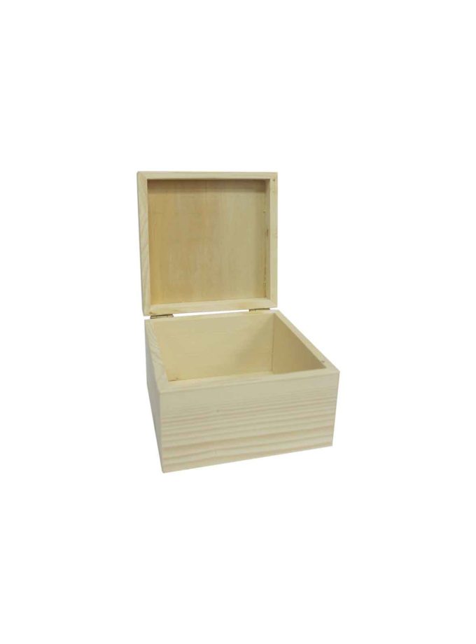 Square Straight Wooden Box