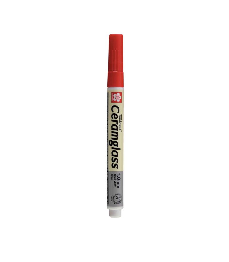Markadoros-PenTouch-CeramGlass-1mm-Red-Sakura-Art&Colour