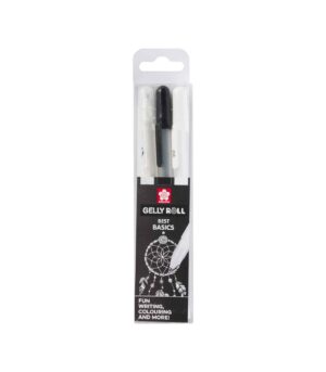 Set of 3 Pens Gelly Roll Sparkle/Black/White