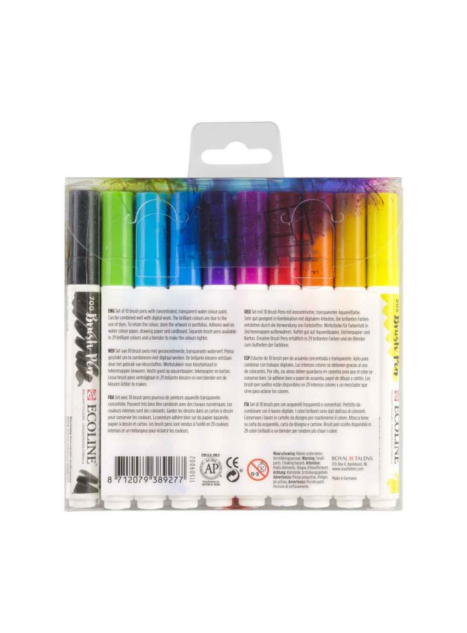 set-10-markadoroi-ecoline-brush-pen-Primary-Talens-Art&Colour