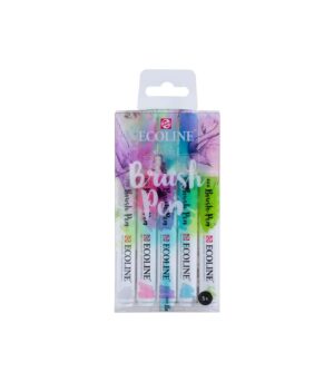 Set of 5 Brush Pens Ecoline Brush Pen Pastel