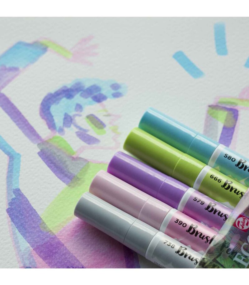 set-5-markadoroi-ecoline-brush-pen-pastel-Talens-Art&Colour-Atmosph