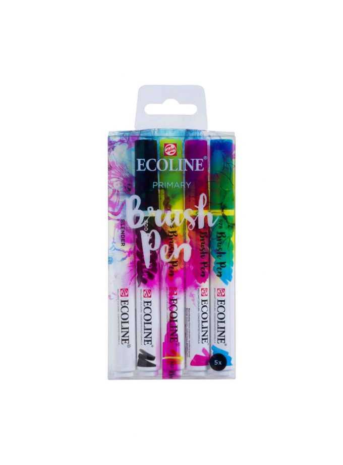 set-5-markadoroi-ecoline-brush-pen-primary-Talens-Art&Colour-1
