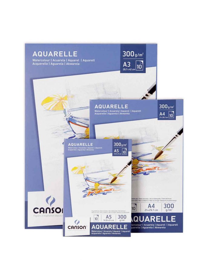Watercolour Pad Canson Intro 300gr.