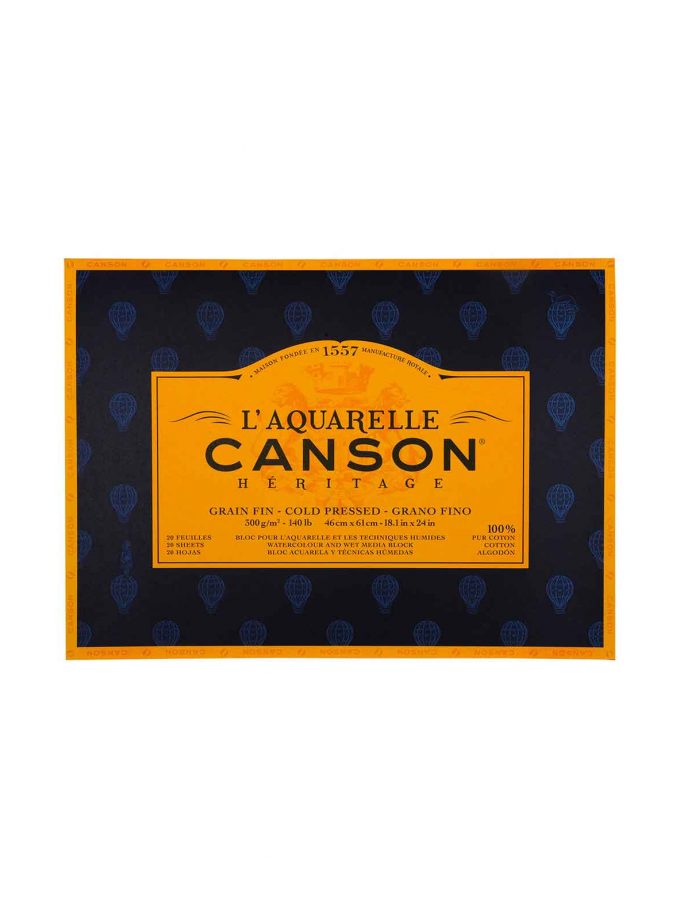 Watercolour Pad Canson Heritage 300gr Cold