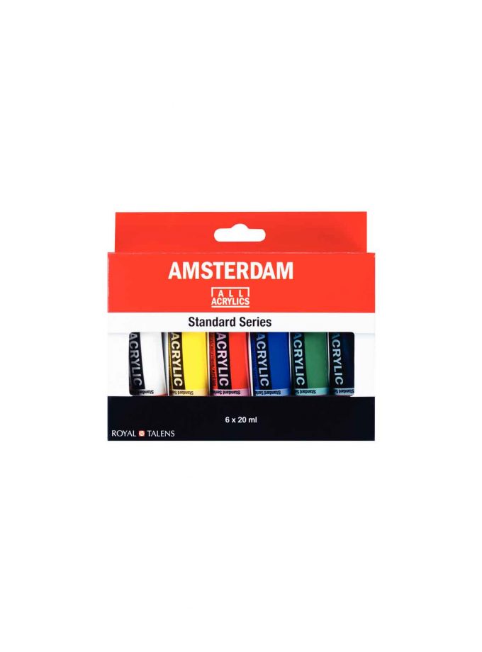 Set of 6 Acrylics Amsterdam Standard 20ml General
