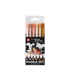 Set of 6 Koi Colouring Brush Pen Manga set
