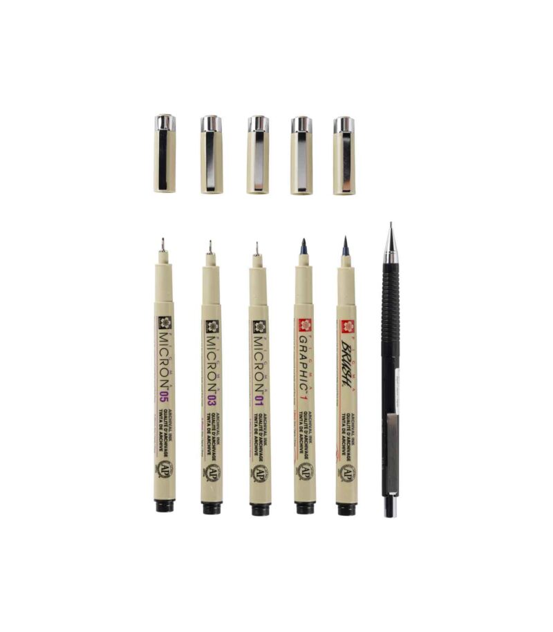 set-penakia-pigma-manga-set-6-sakura-Art&Colour-1