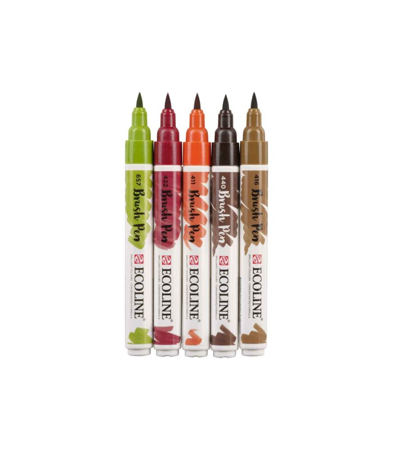 set-5-markadoroi-Autumn-ecoline-brush-pen-Talens-Art&Colour-1