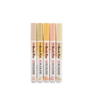 Set of 5 Ecoline Brush Pen Markers Beige Pink