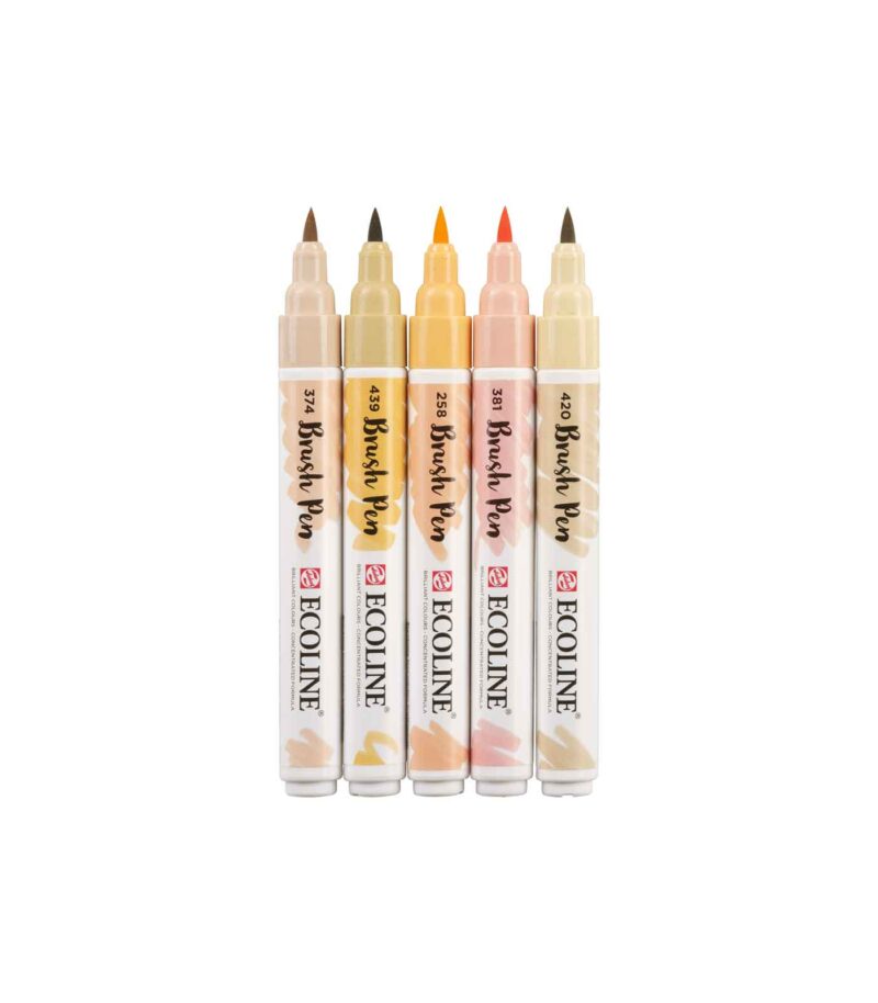 set-5-markadoroi-Beige-Pink-ecoline-brush-pen-Talens-Art&Colour-2