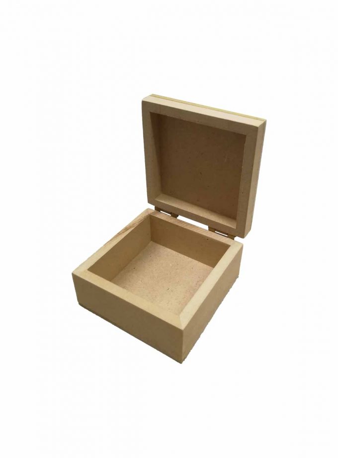 Wooden Box MDF 10x10x5 cm
