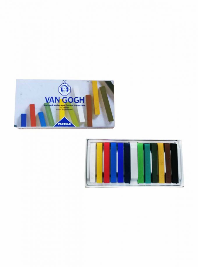 Set of 12 Square Pastels Van Gogh Nature/Landscape