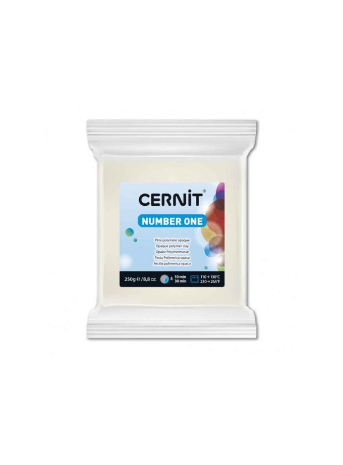 Polymer Clay Cernit Number One White 250gr