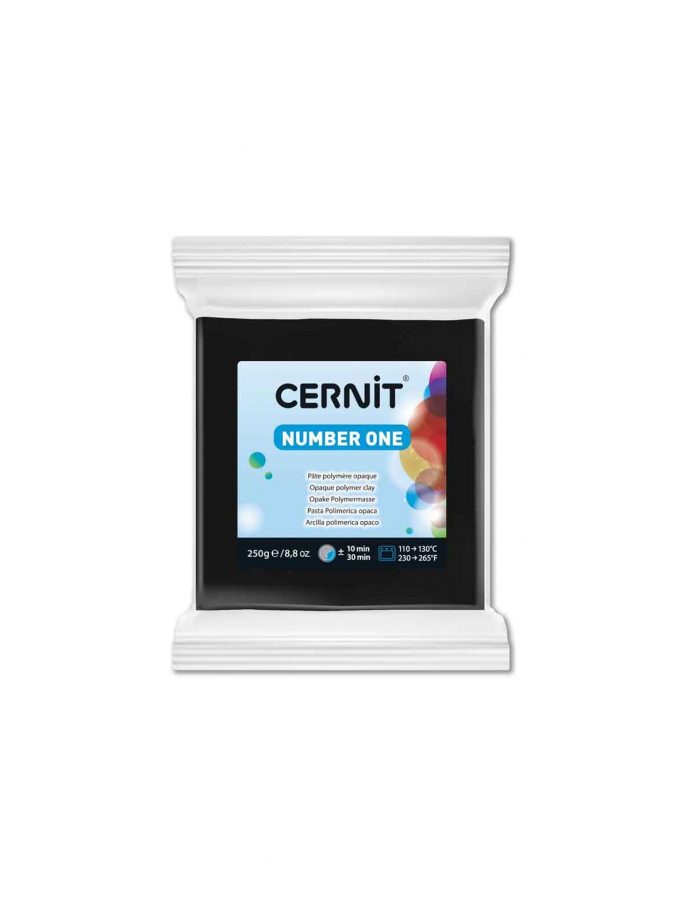 Polymer Clay Cernit Number One Black 250gr