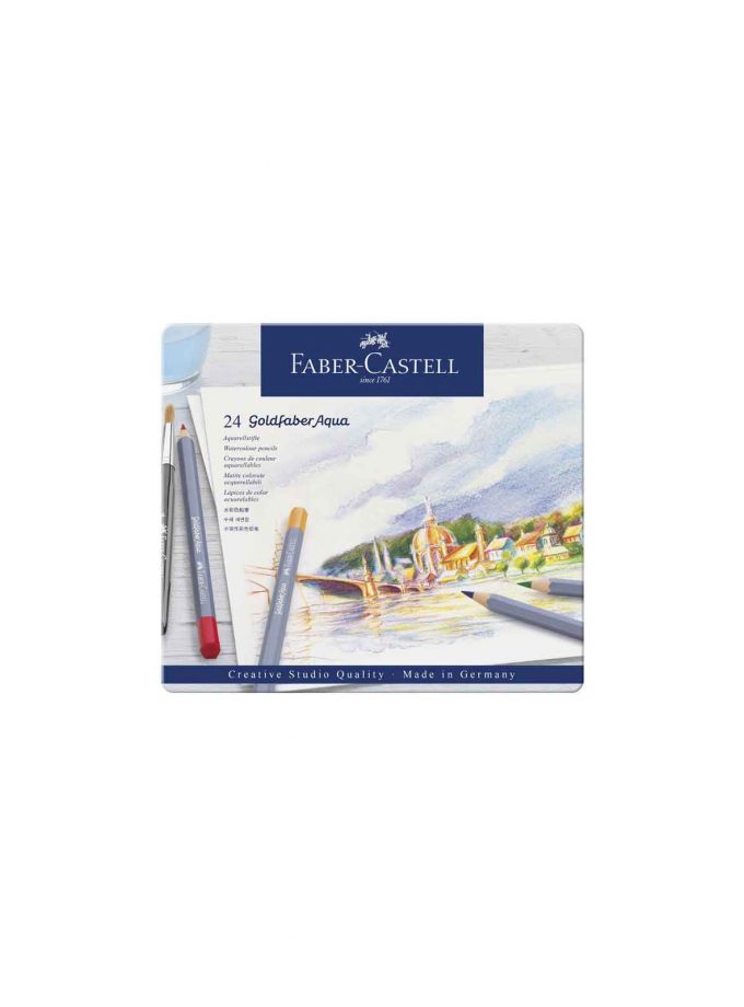 Set of 24 Watercolour Pencils Goldfaber Aqua