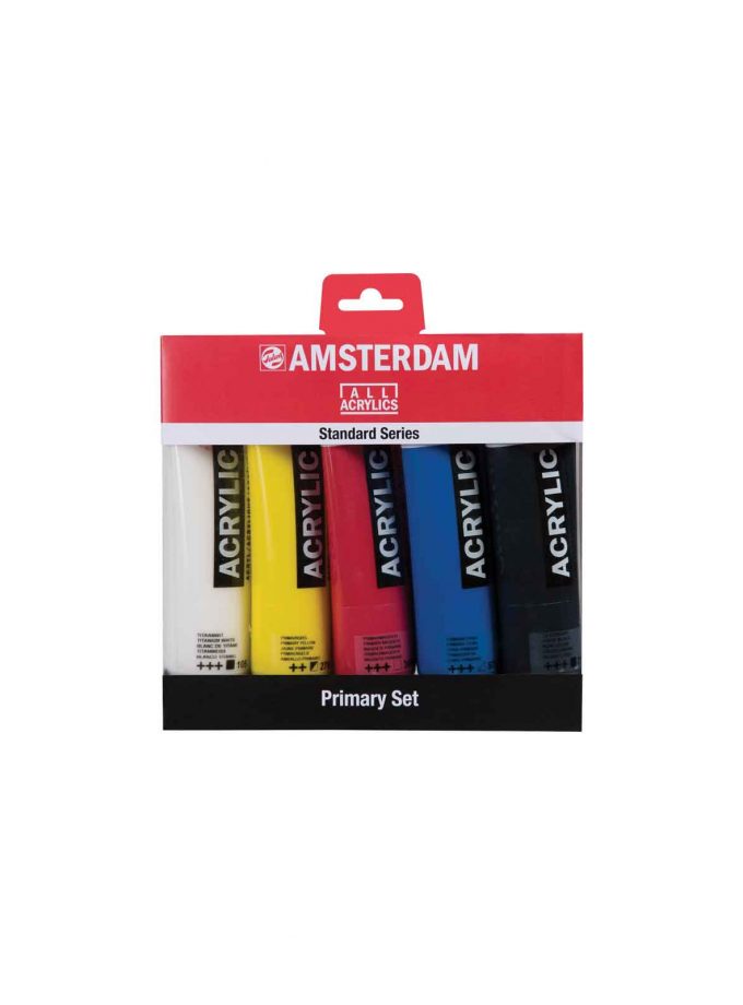 Set of 5 Acrylics Amsterdam Standard Primary 120ml