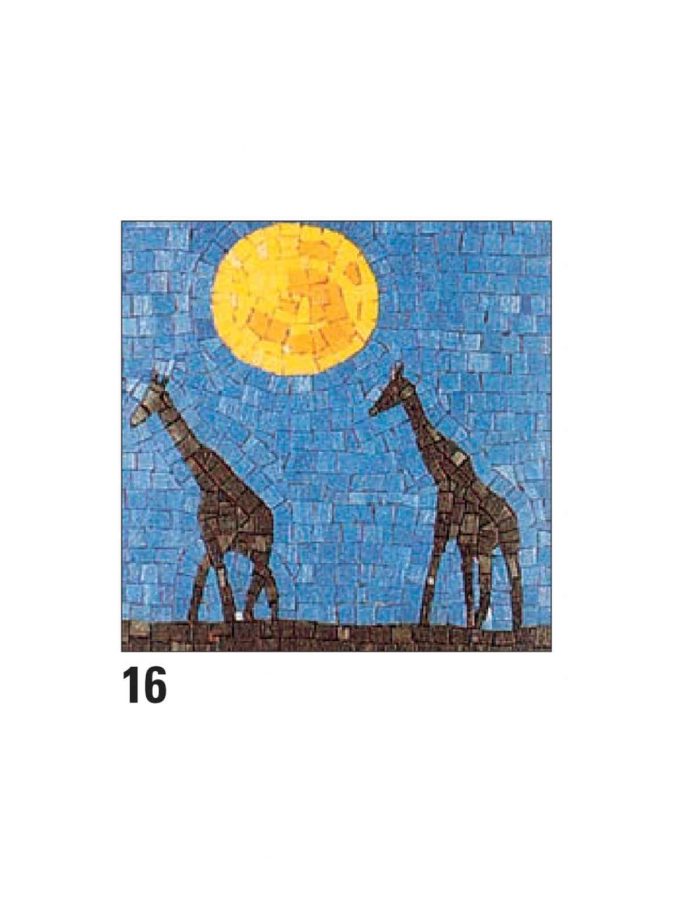 Mosaic Set IL MOSAICO 23x23cm No.16 Giraffes