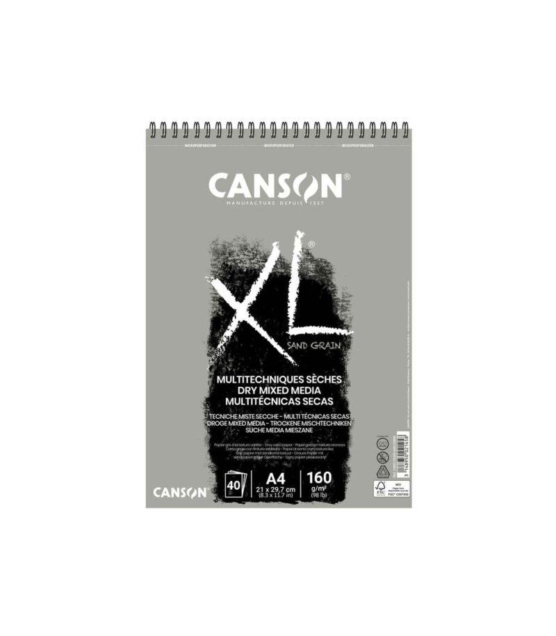 A4-mplok-zografikis-sxediou-sand-grain-gray-Canson-Art&Colour