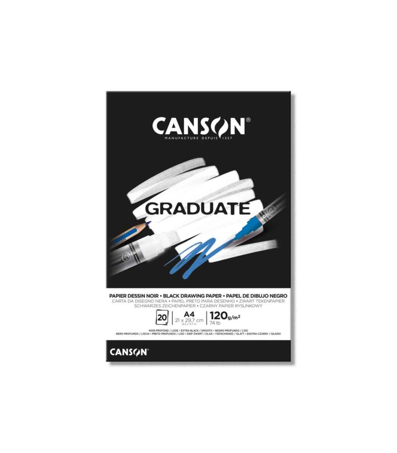 a4-mplok-zografikis-noir-graduate-canson-Art&Colour a4-mplok-zografikis-noir-graduate-canson-Art&Colour
