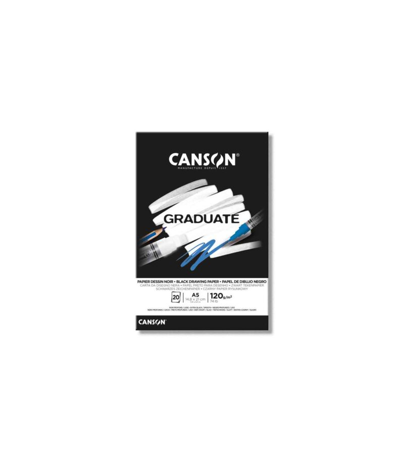 a5-mplok-zografikis-noir-graduate-canson-Art&Colour