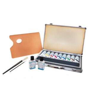 Painting Case with 9 Acrylic Colours Acrylic Master
