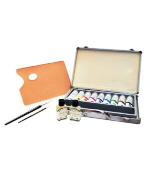 Painting Case with 9 Oil Colours Oil Master