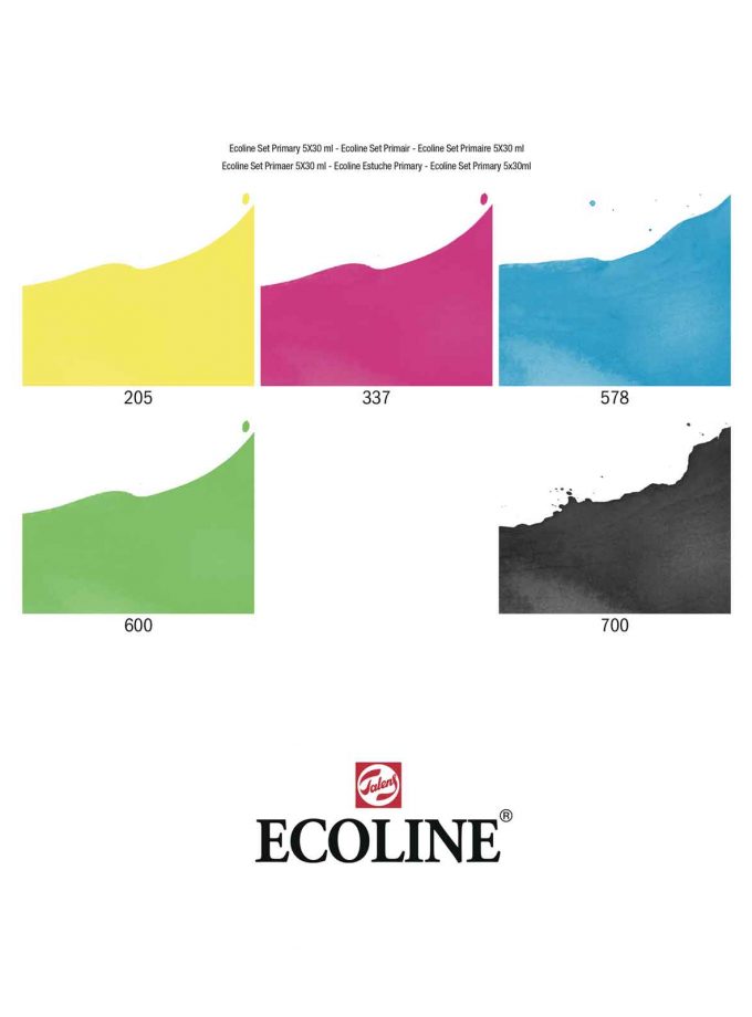 Ecoline-Talens-Set-5-Primary-Colours-Colour-Chart-Art&Colour