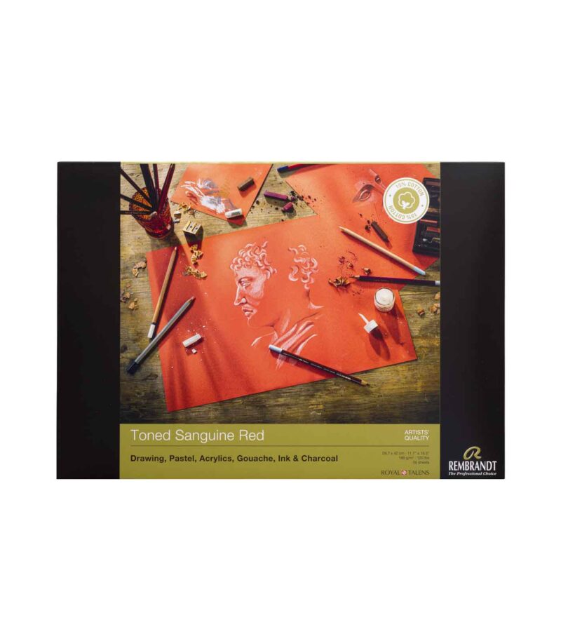Rembrandt-Talens-Mplok-Toned-Sanguine-Red-50-Sheets-A3-29,7X42cm-180gr-package-Art&Colour Rembrandt-Talens-Mplok-Toned-Sanguine-Red-50-Sheets-A3-29,7X42cm-180gr-package-Art&Colour