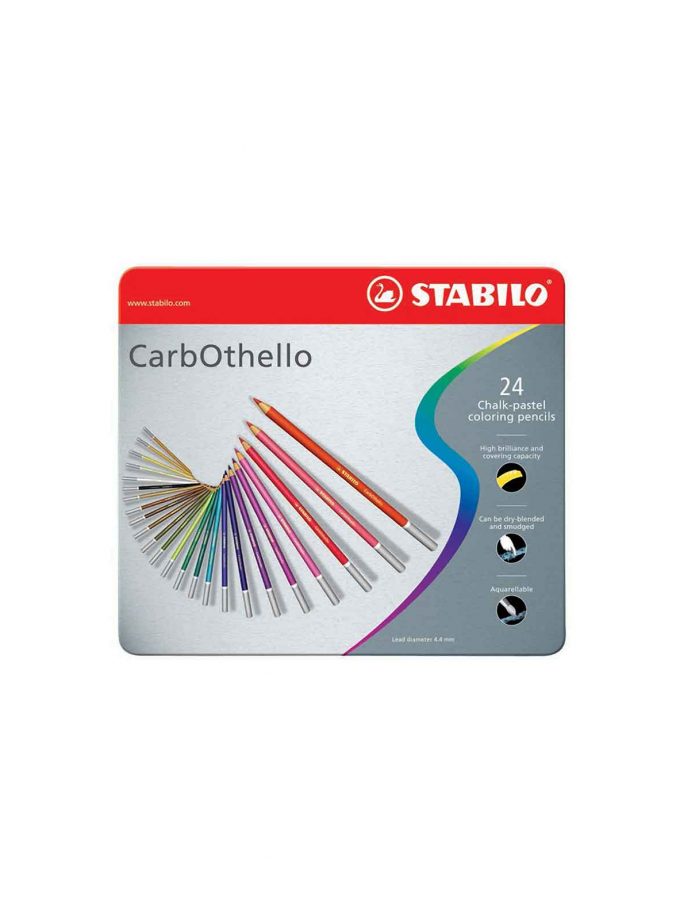Set of 24 Pastel Pencils Carbothello Stabilo
