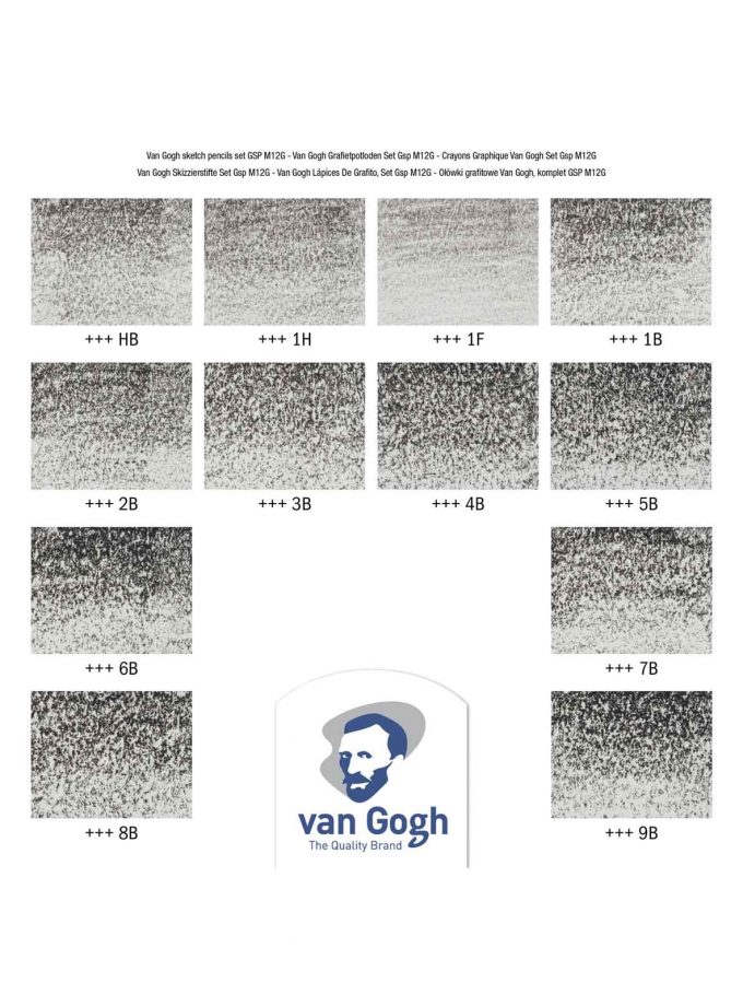 Van-Gogh-Talens-Set-Pencils-Sketch-12-Graphite-Chart-Art&Colour