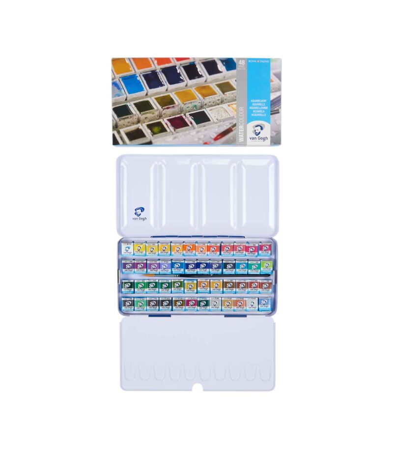 Van-Gogh-Talens-Water-Colour-Set-48-Pans-Metal-Box-Art&Colour