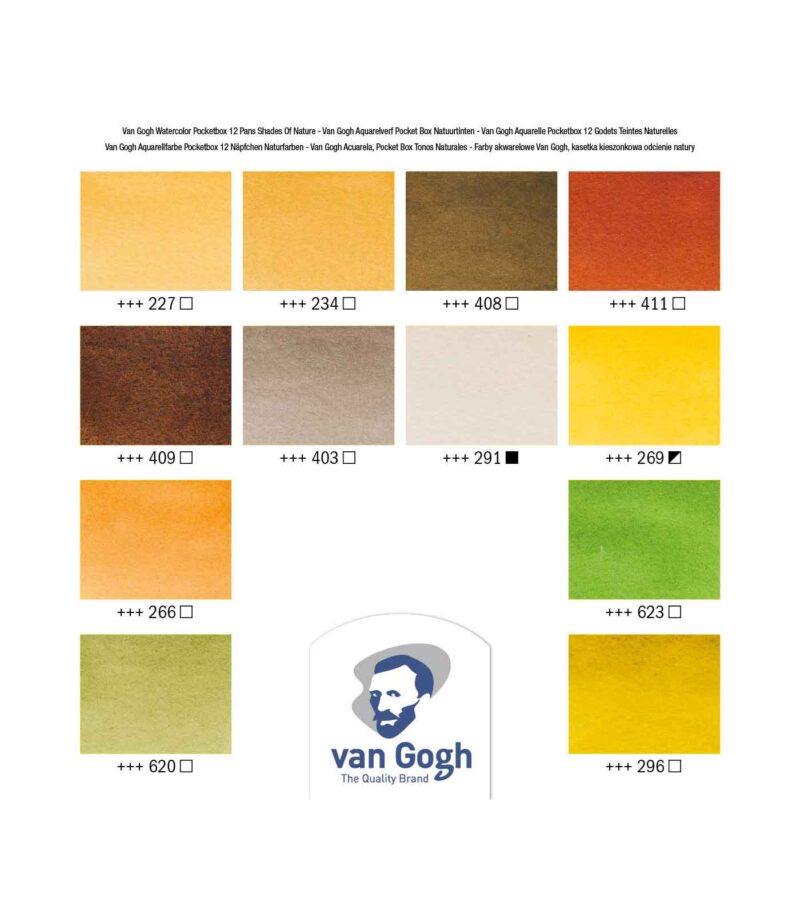 set-12-akouareles-van-gogh-Shades-of-Nature-VanGogh-Art&Colour-Colorcard