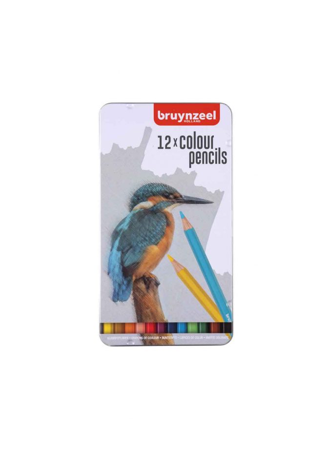 Set of 12 Sketching Pencils Colour Bird Bruynzeel