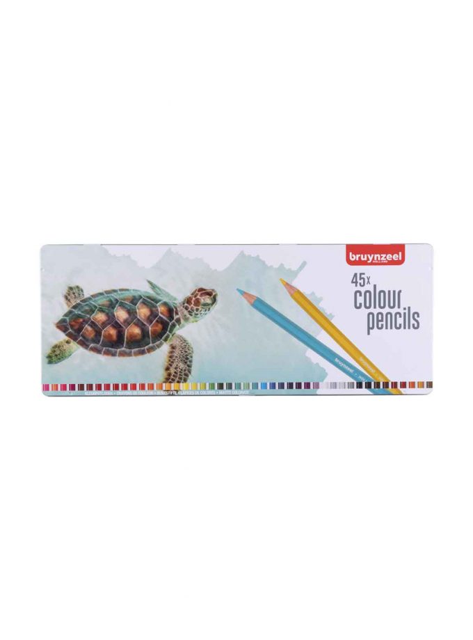 Set of 45 Drawing Pencils Colour Turtle Bruynzeel