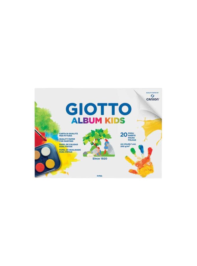 Watercolour Pad Giotto Album Kids A4