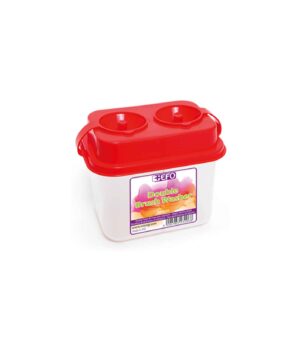 Cleaning Brush Container Plastic Double