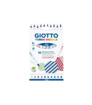 Set of 10 Double Markers Turbo Dobble Giotto