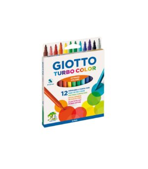 Set of 12 Fine Markers Turbo Color Giotto