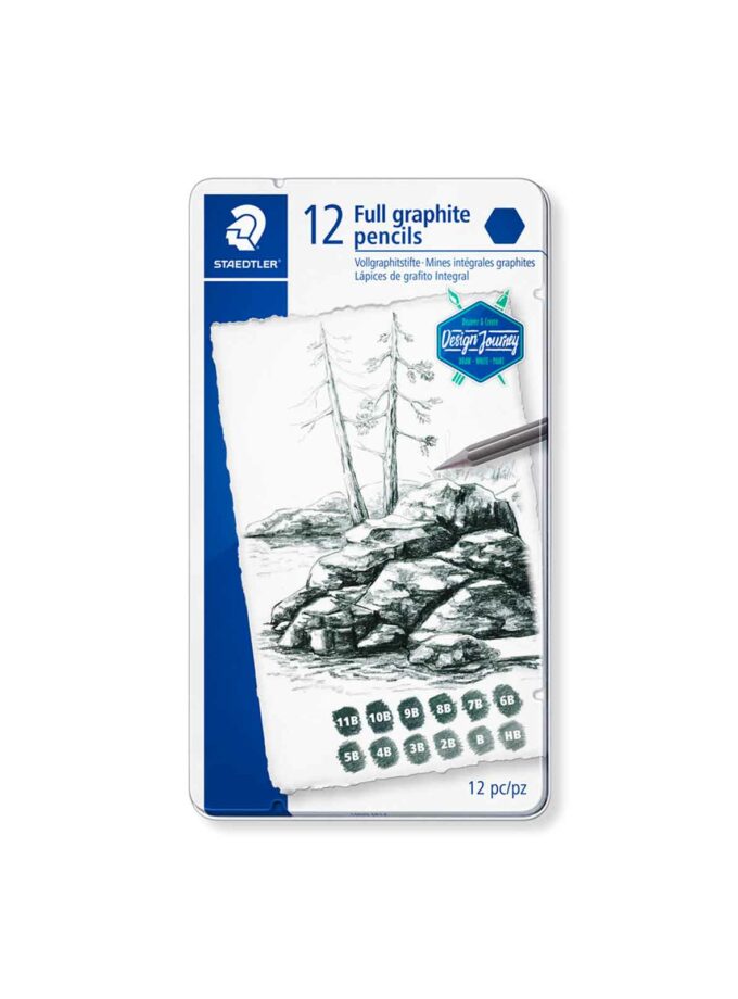 set-12-moluvia-grafiti-mars-lumograph-pure-graphite-100G-M6-Staedtler-Art&Colour-